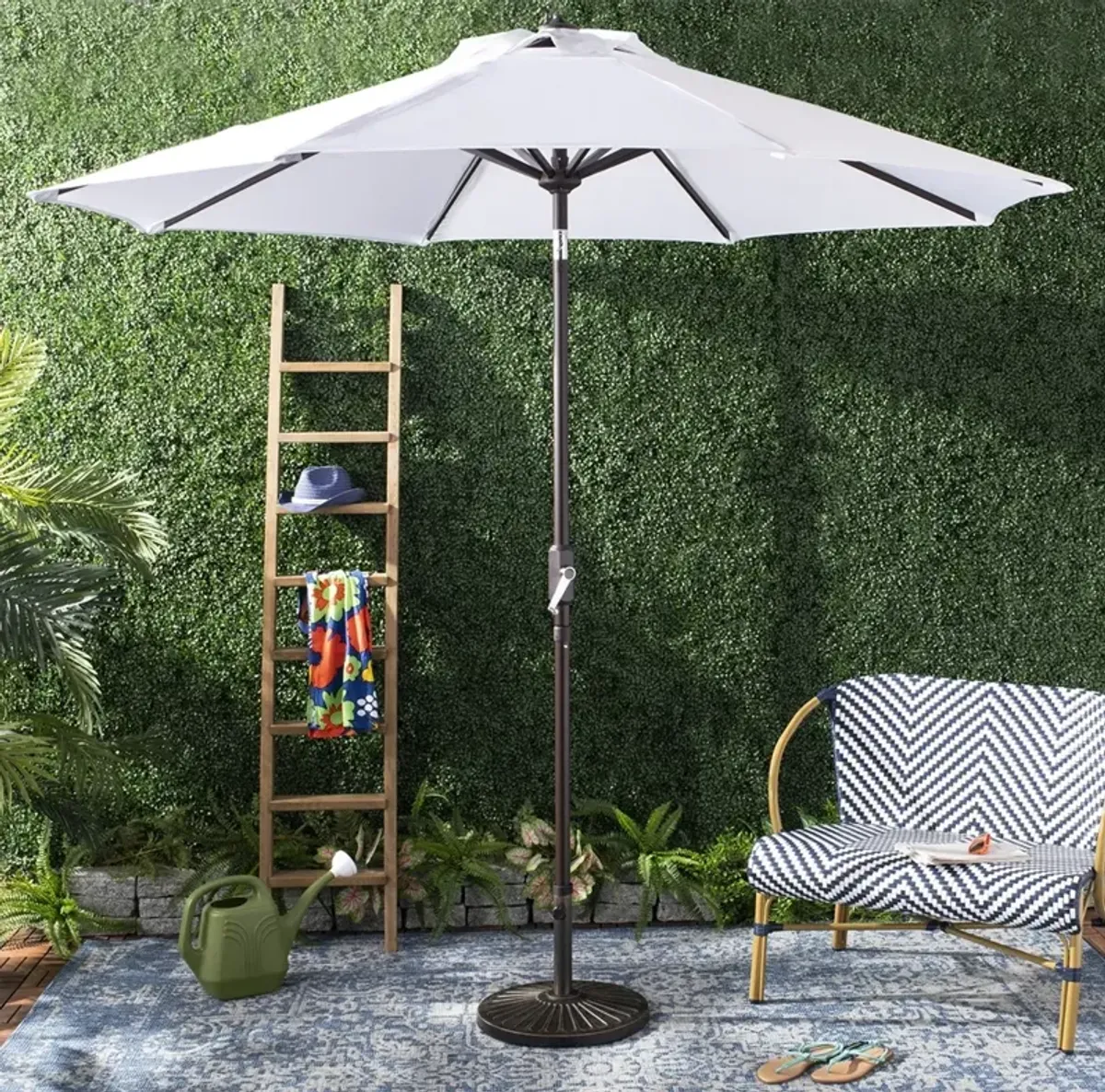 Uv Resistant Ortega 9 Ft Auto Tilt Crank Umbrella