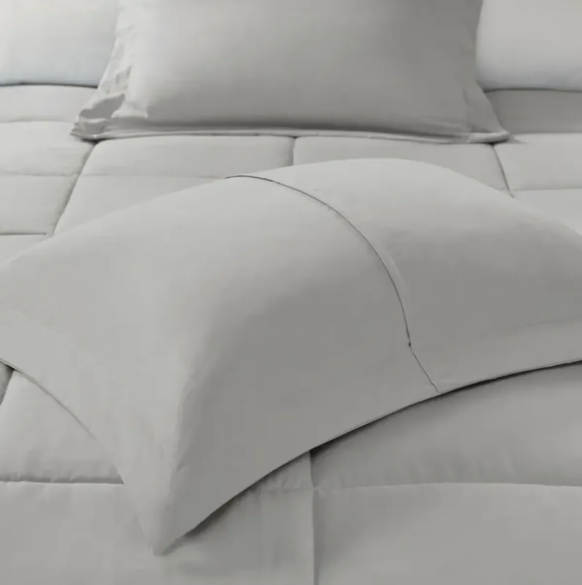 Madison Park Sarasota Grey Microcell Down Alternative Comforter Mini Set