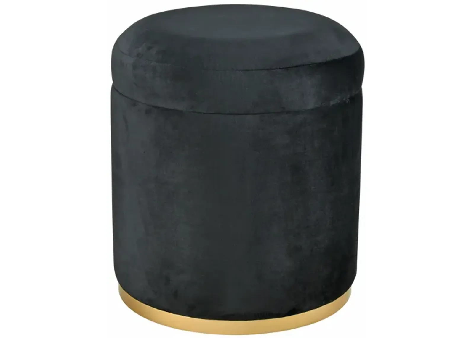 Raina Ottoman - Black