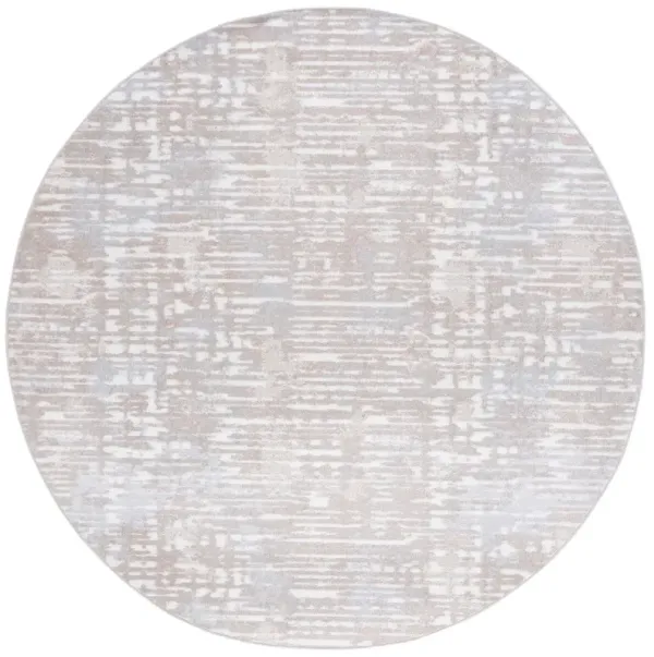 BAYSIDE 132 Beige 6'-7' X 6'-7' Round Round Rug