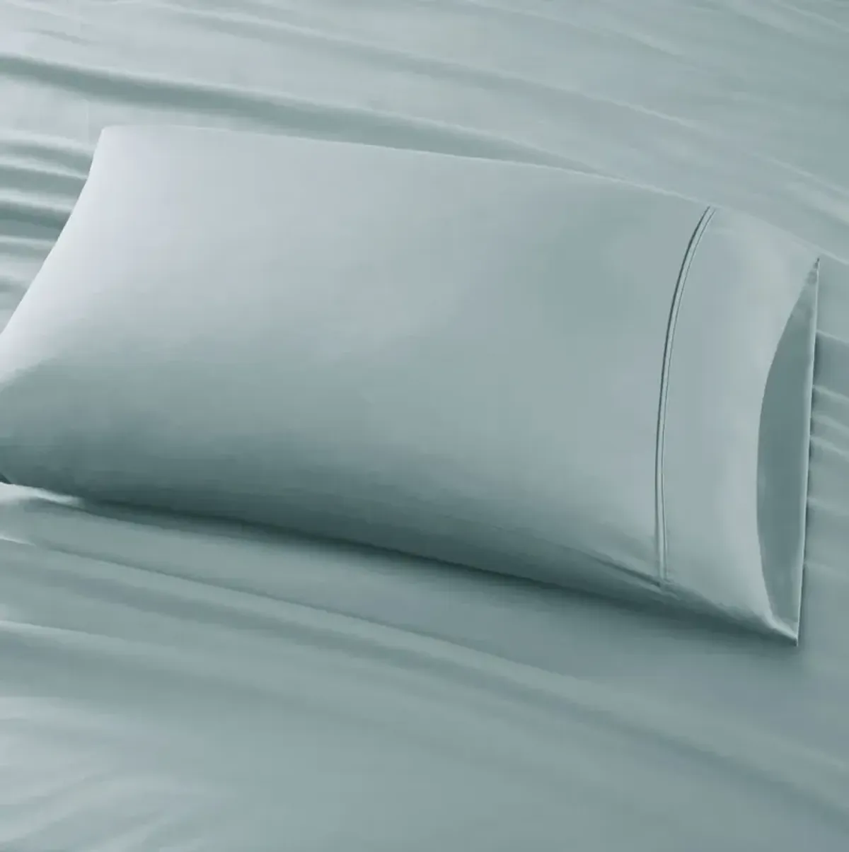 Madison Park 800 Thread Count Aqua Cotton Blend Sateen Sheet Set