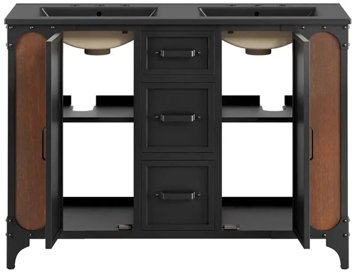 Steamforge 48" Double Sink Bathroom Vanity