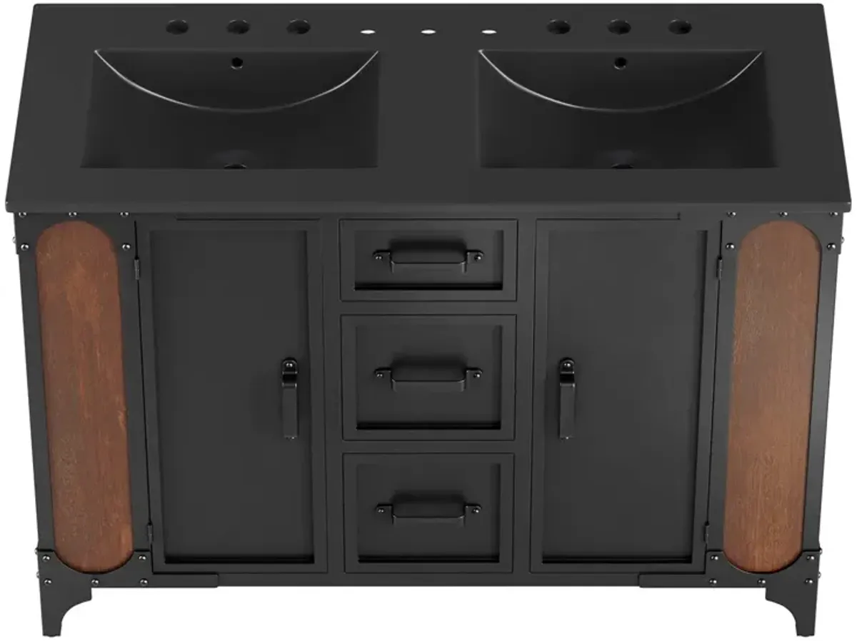 Steamforge 48" Double Sink Bathroom Vanity