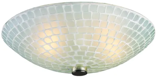 Fusion 12" Wide 2-Light Semi Flush Mount - Satin Nickel