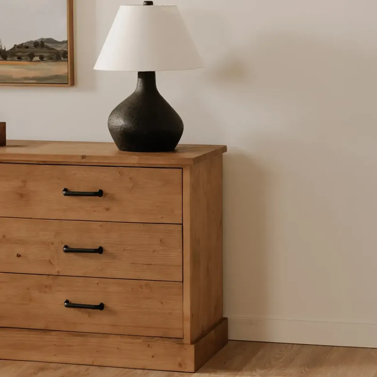 Tade 6 Drawer Dresser Honey Pine