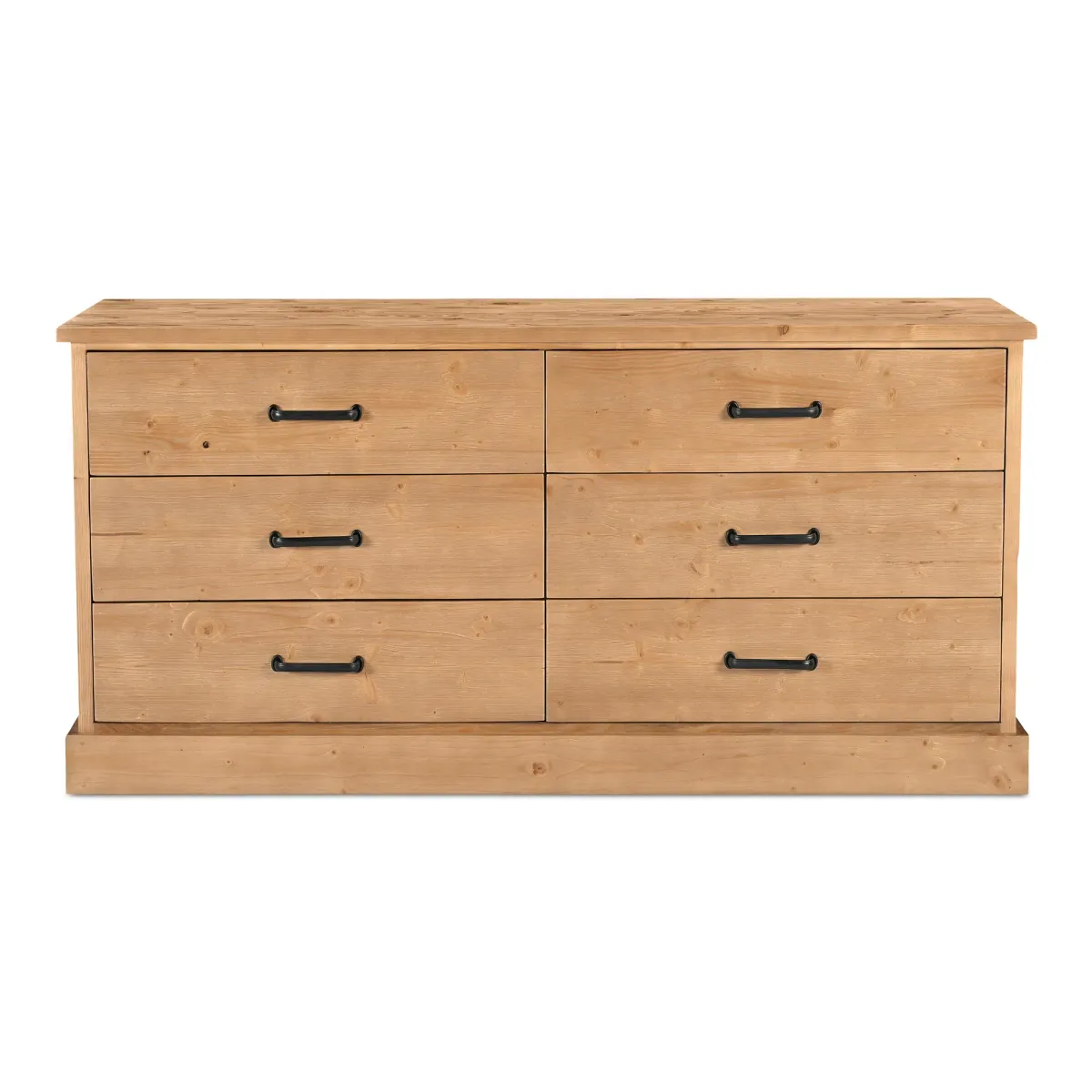 Tade 6 Drawer Dresser Honey Pine