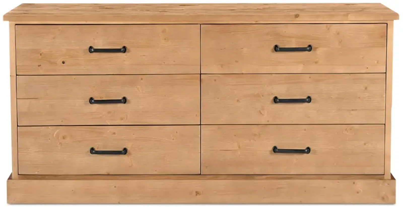 Tade 6 Drawer Dresser Honey Pine