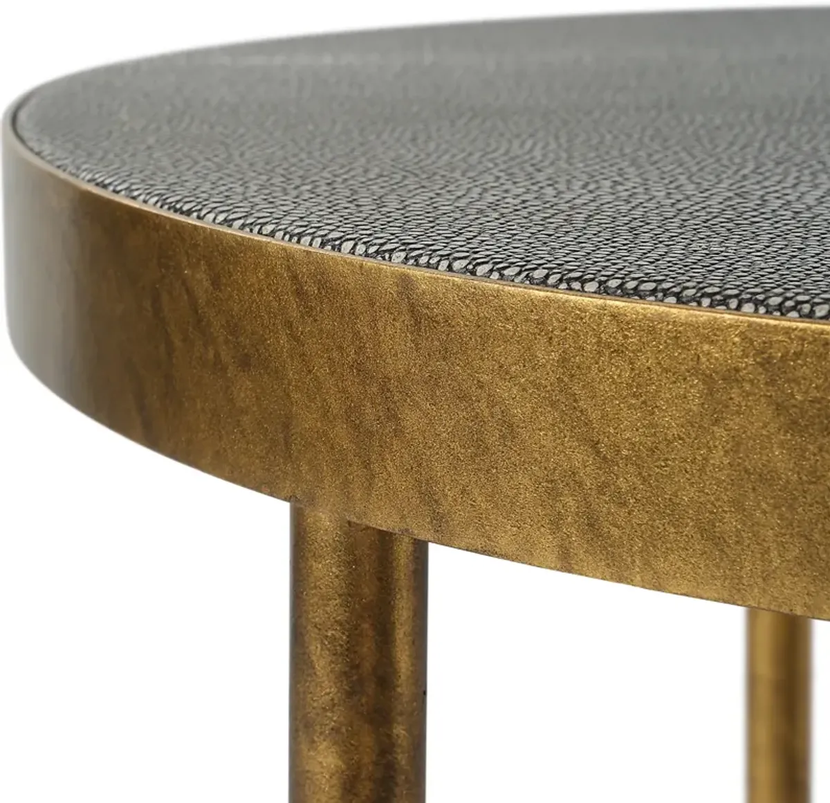 Aragon Brass Nesting Tables, S/2