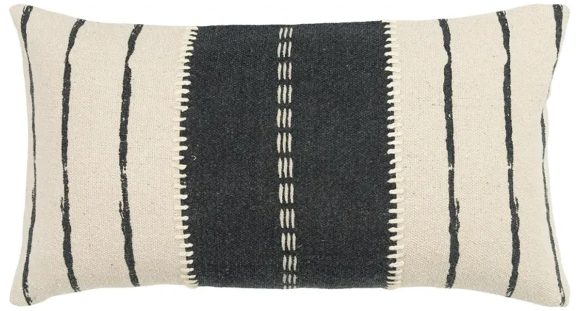 Donny Osmond Stripe Gray Pillow