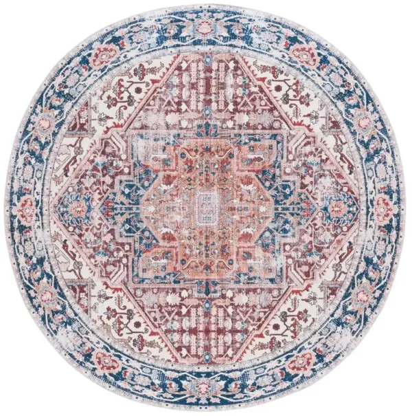 ARIZONA 109 Red 6' X 6' Round Round Rug