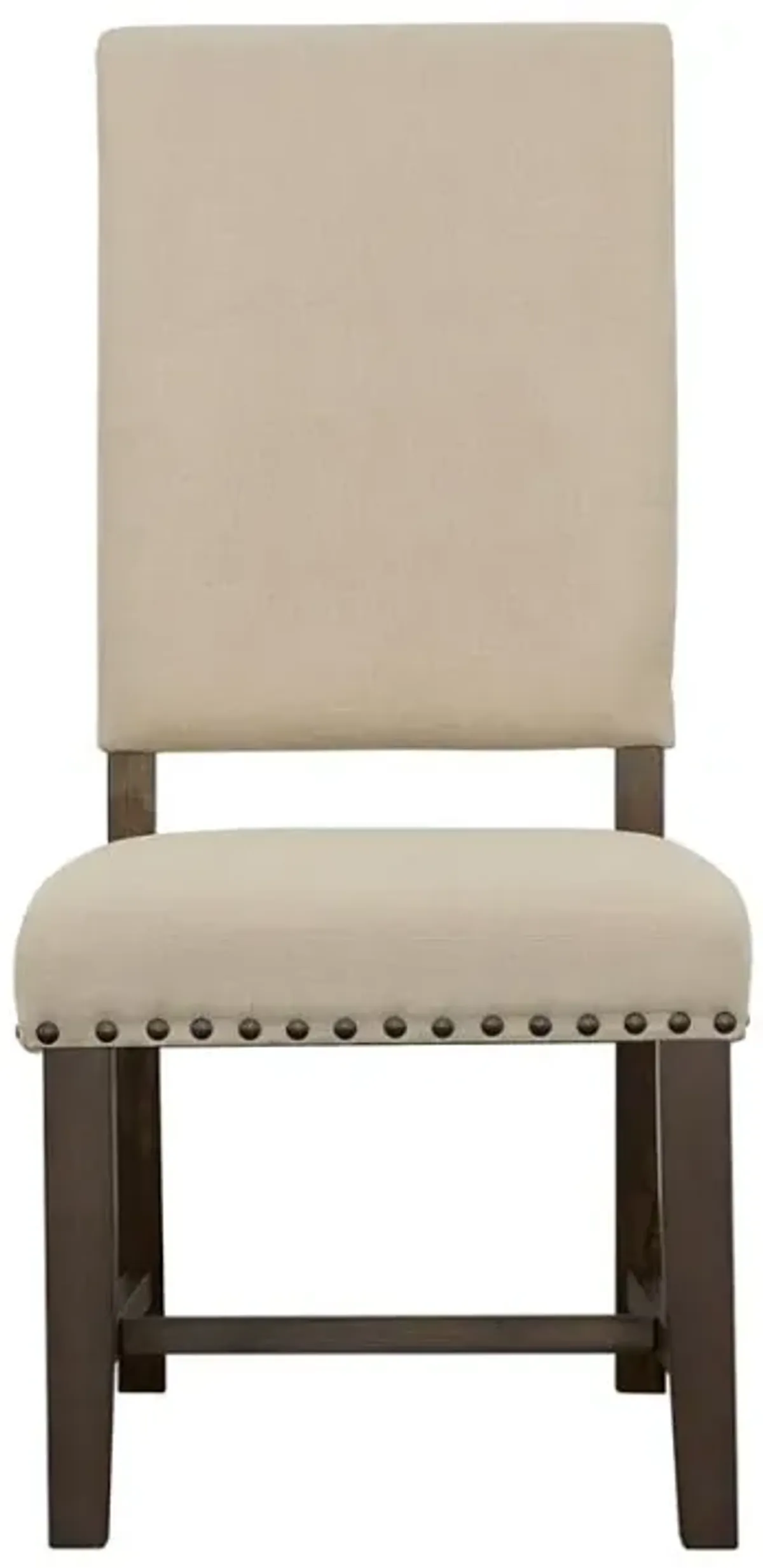 Twain Upholstered Side Chairs Beige (Set of 2)