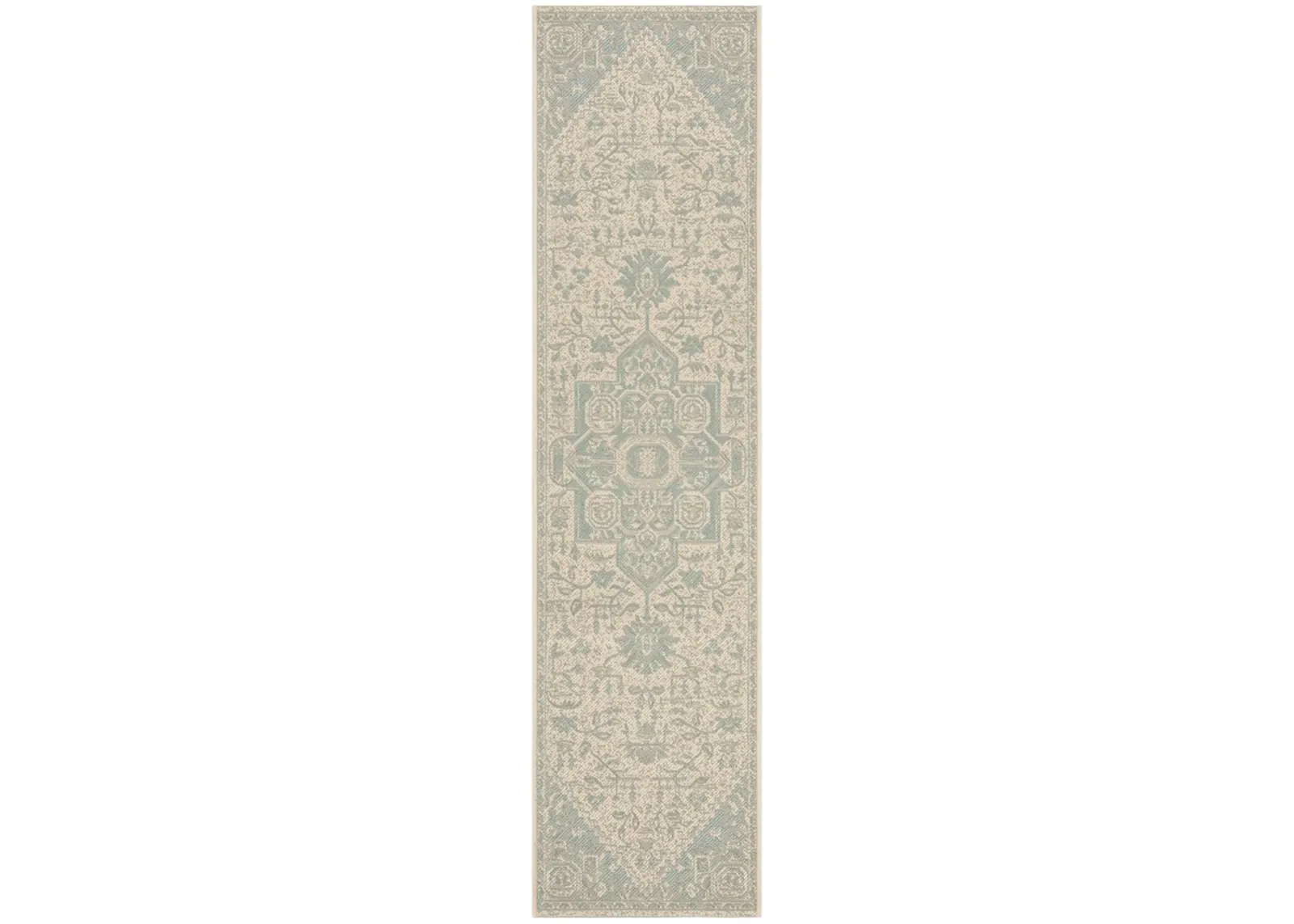 BEACH HOUSE 138 Blue 2'-2' X 10' Runner Rug