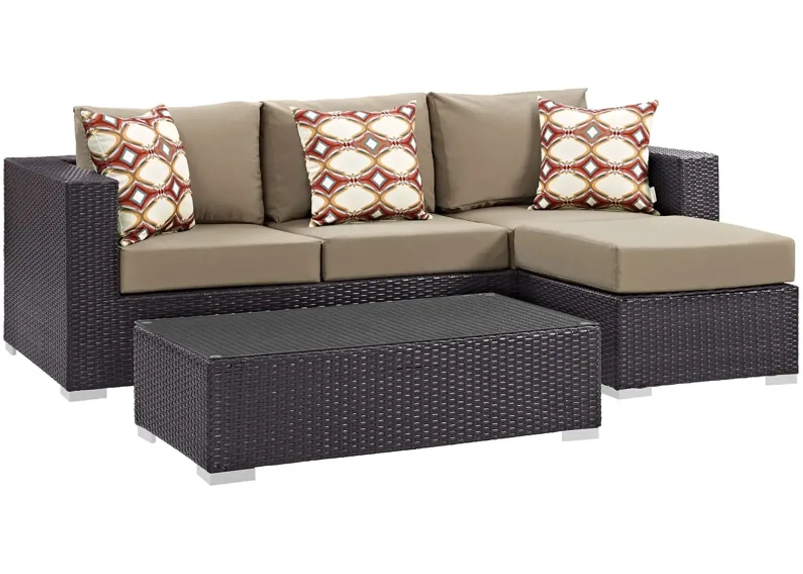 Convene 3 Piece Outdoor Patio Sofa Set