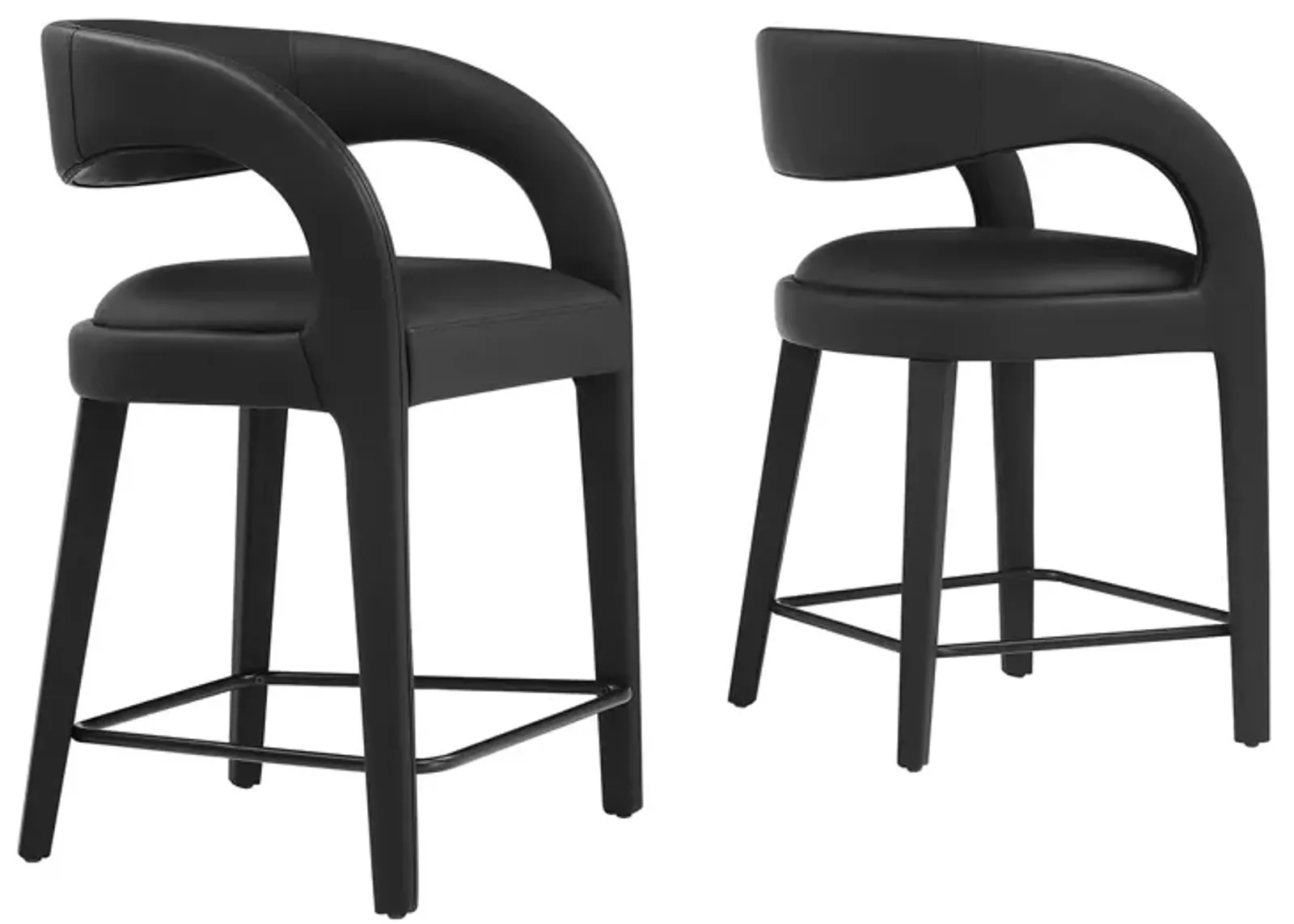 Pinnacle Vegan Leather Counter Stool - Set of 2