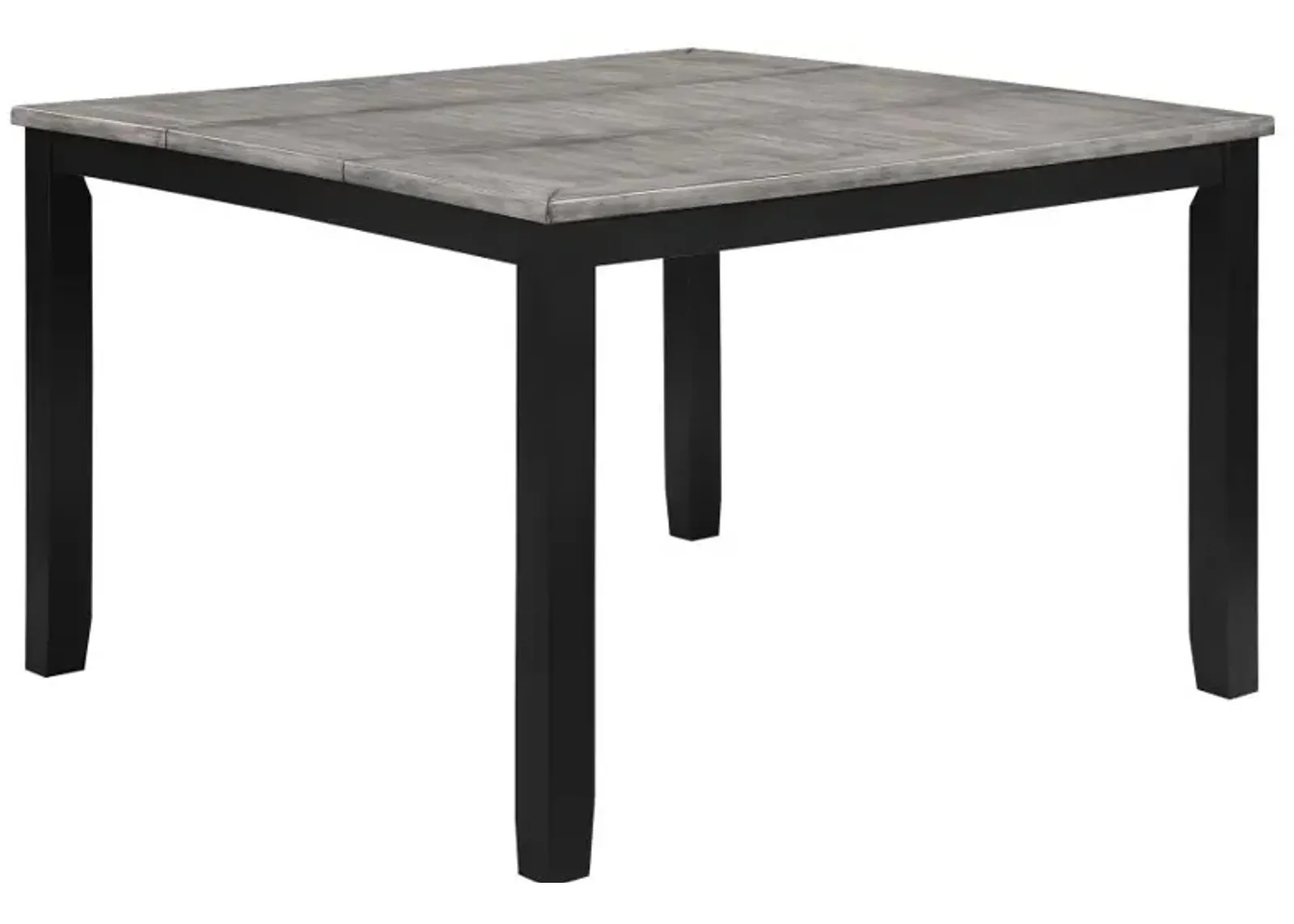 Elodie Counter Height Dining Table with Extension Leaf Grey and Black