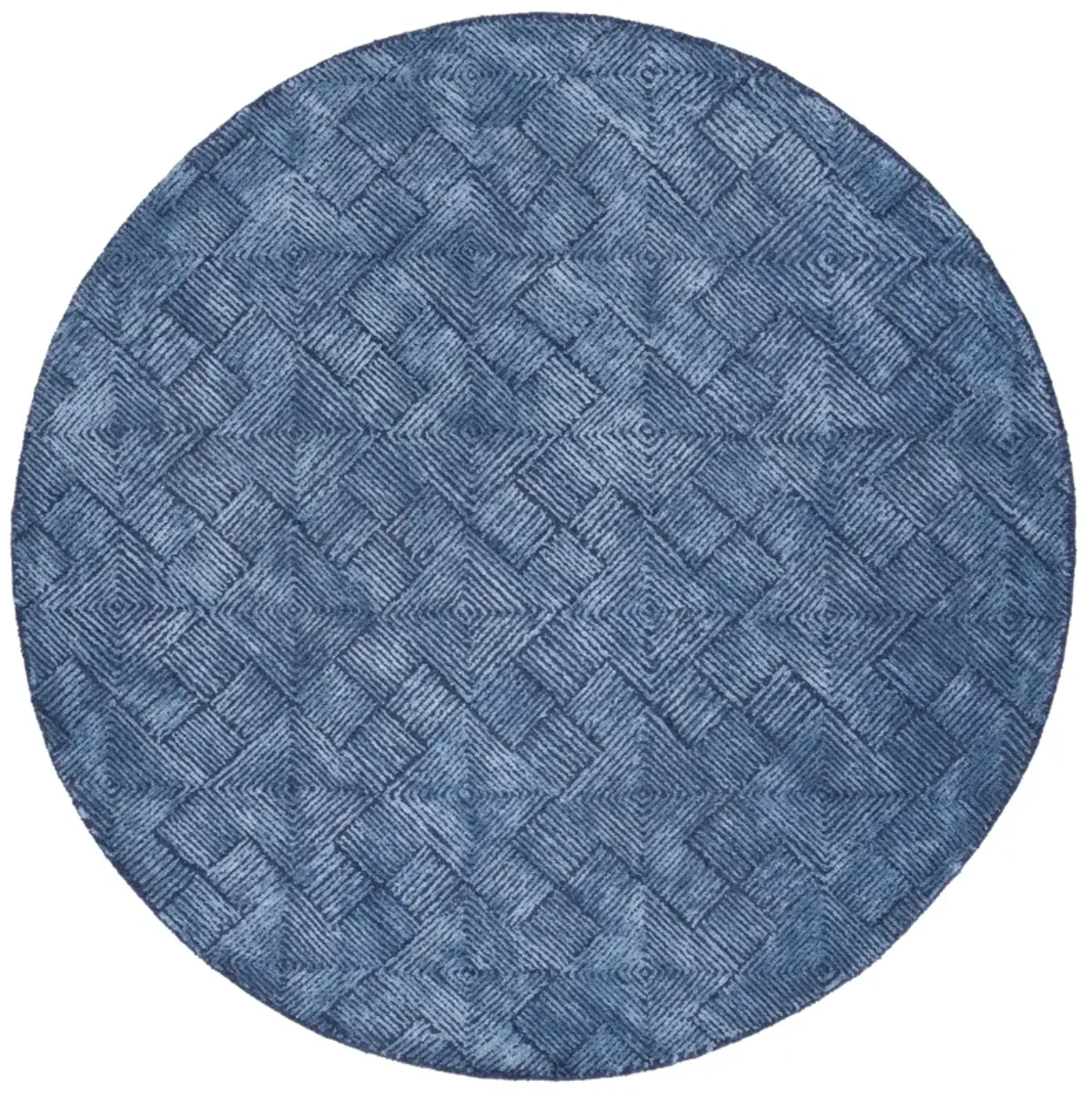 GLAMOUR 401 NAVY 6' x 6' Round Round Rug