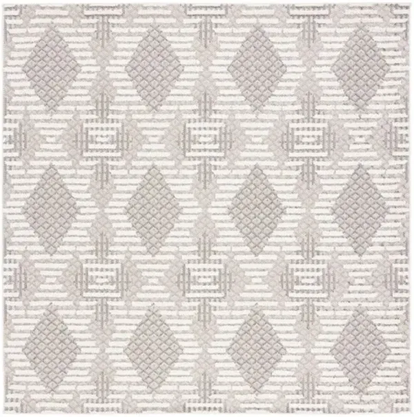 GLOBAL 420 Grey  6'-7' X 6'-7' Square Square Rug
