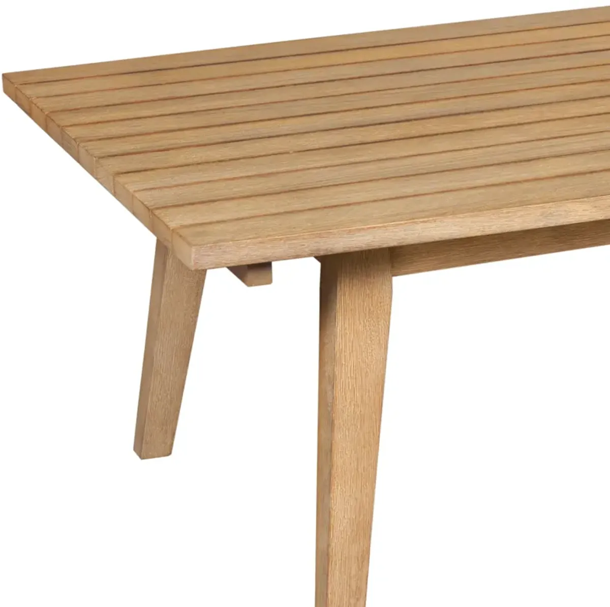 Cypress Outdoor Patio Coffee Table in Blonde Eucalyptus Wood