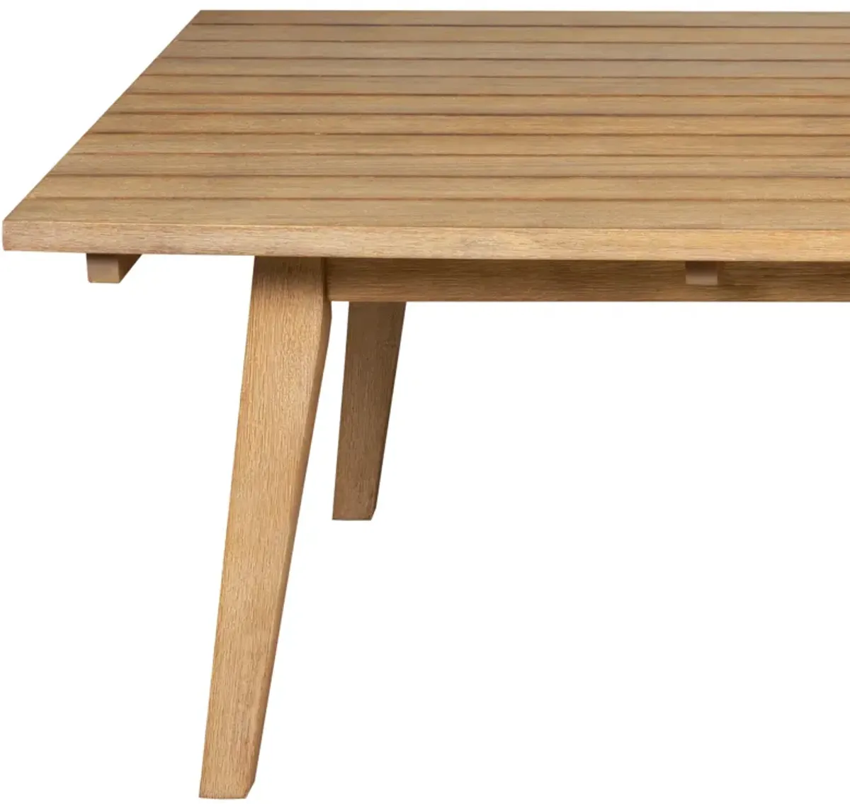 Cypress Outdoor Patio Coffee Table in Blonde Eucalyptus Wood