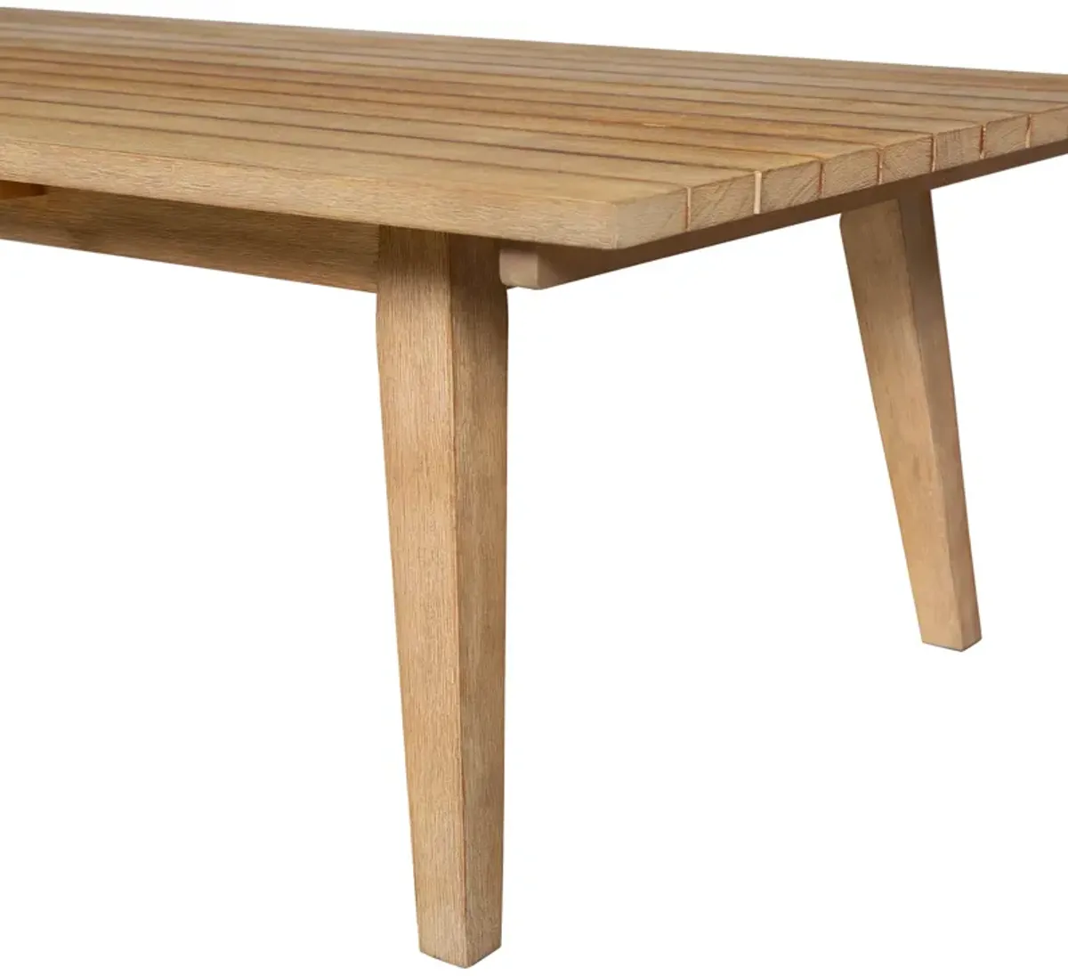 Cypress Outdoor Patio Coffee Table in Blonde Eucalyptus Wood