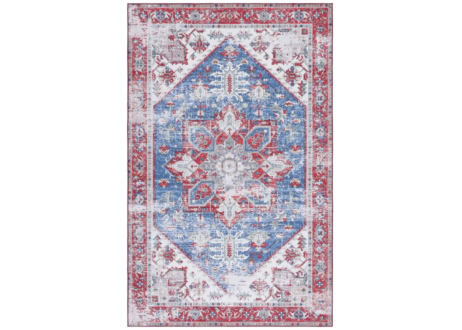 TUCSON 102 M/W S/R BLUE  9' x 12' Large Rectangle Rug