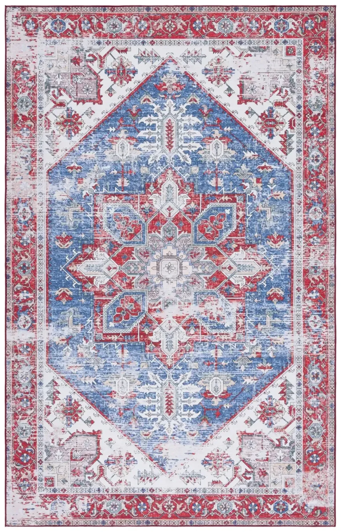 TUCSON 102 M/W S/R BLUE  9' x 12' Large Rectangle Rug