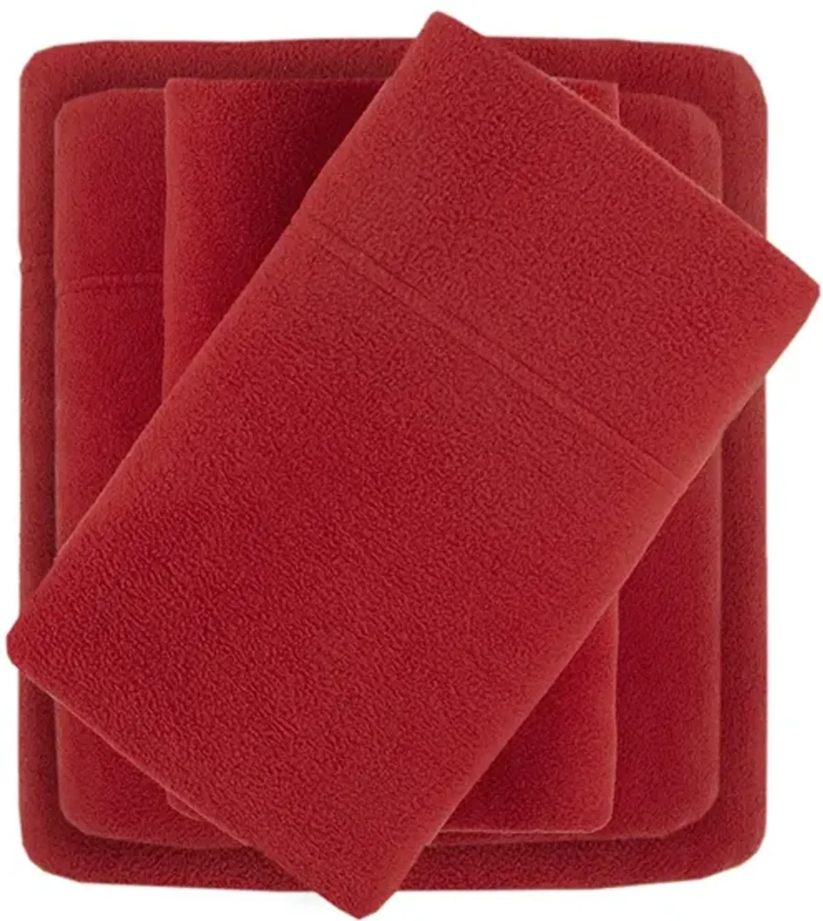 True North by Sleep Philosophy Micro Fleece Red Sheet Set