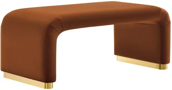 Koda Performance Velvet Waterfall Ottoman By Modway