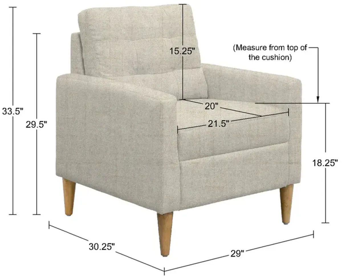 Tufted back Accent Chair