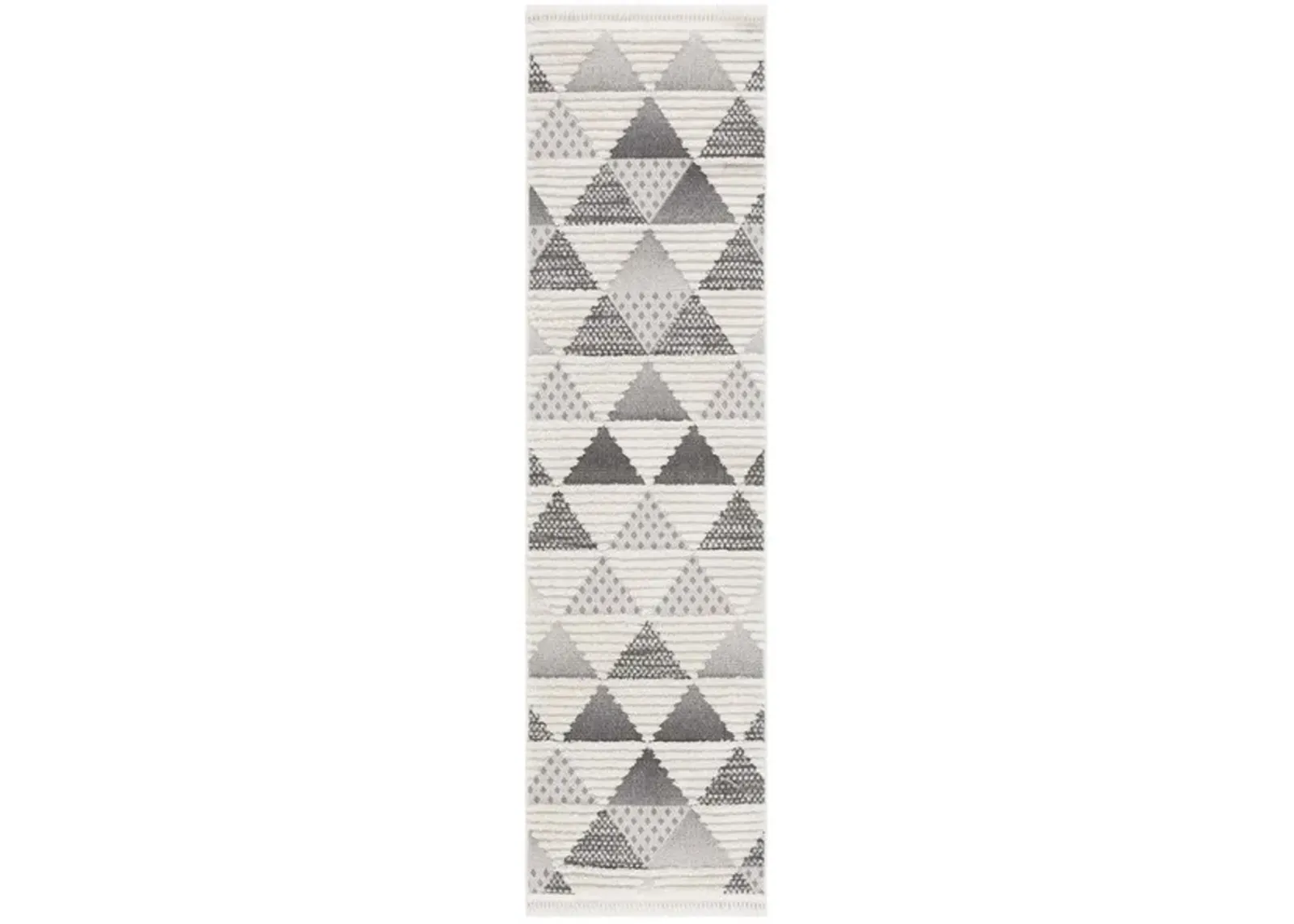 URBAN 206 Grey  2'-2' X 8' Runner Rug