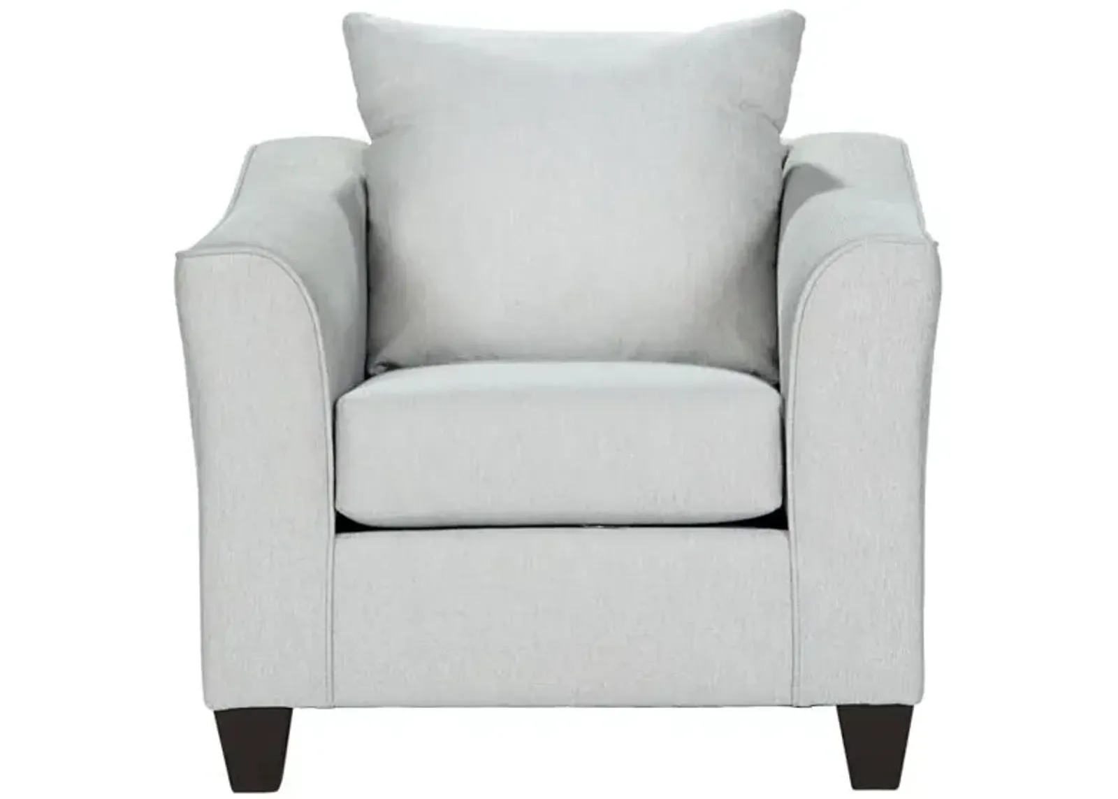 Salizar Upholstered Track Arm Fabric Accent Chair Grey Mist