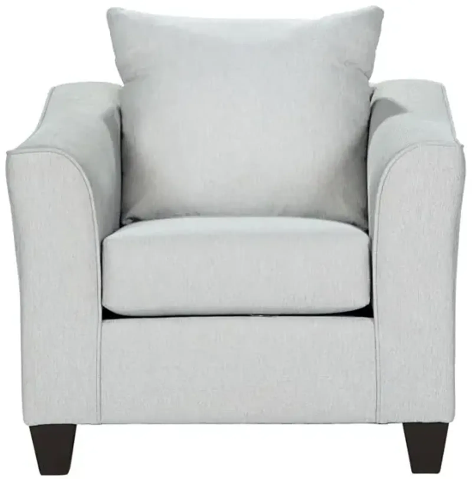 Salizar Upholstered Track Arm Fabric Accent Chair Grey Mist