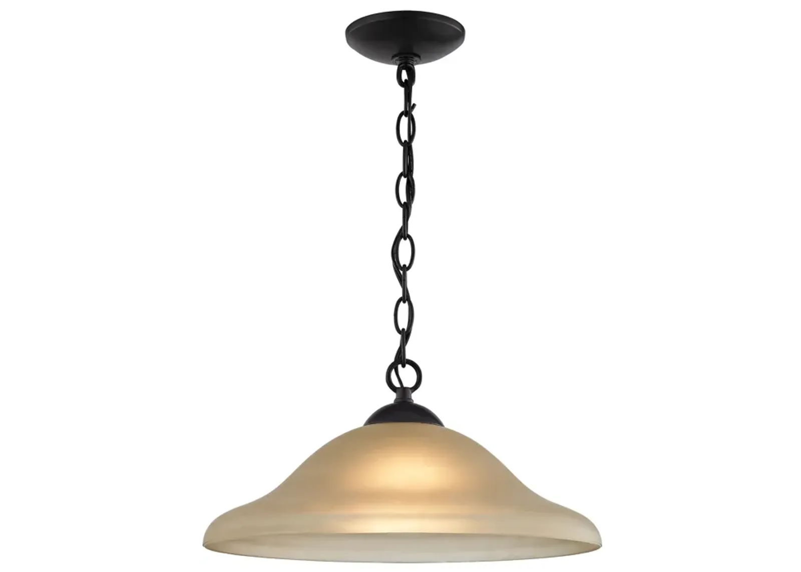 Conway Conway 1-Light in Oil Rubbed Bronze with Light Amber Glass