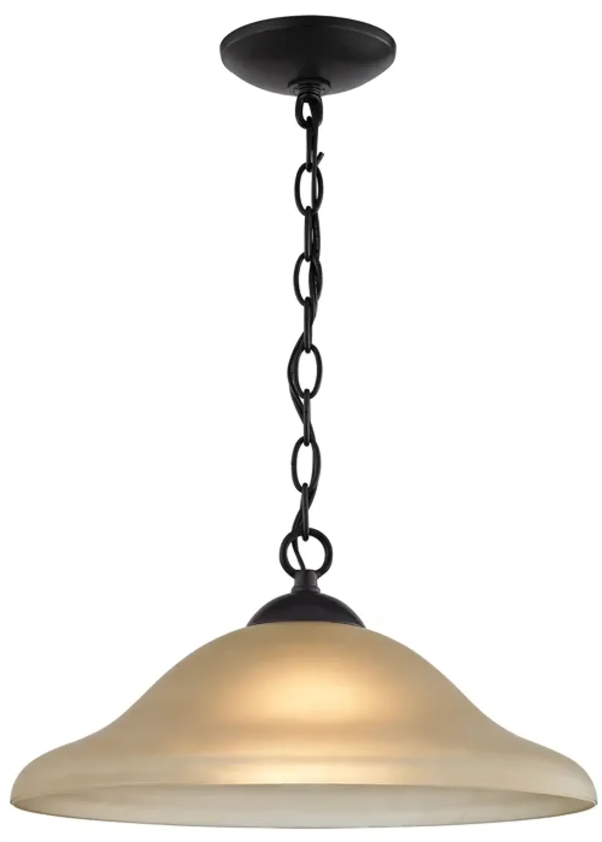 Conway Conway 1-Light in Oil Rubbed Bronze with Light Amber Glass