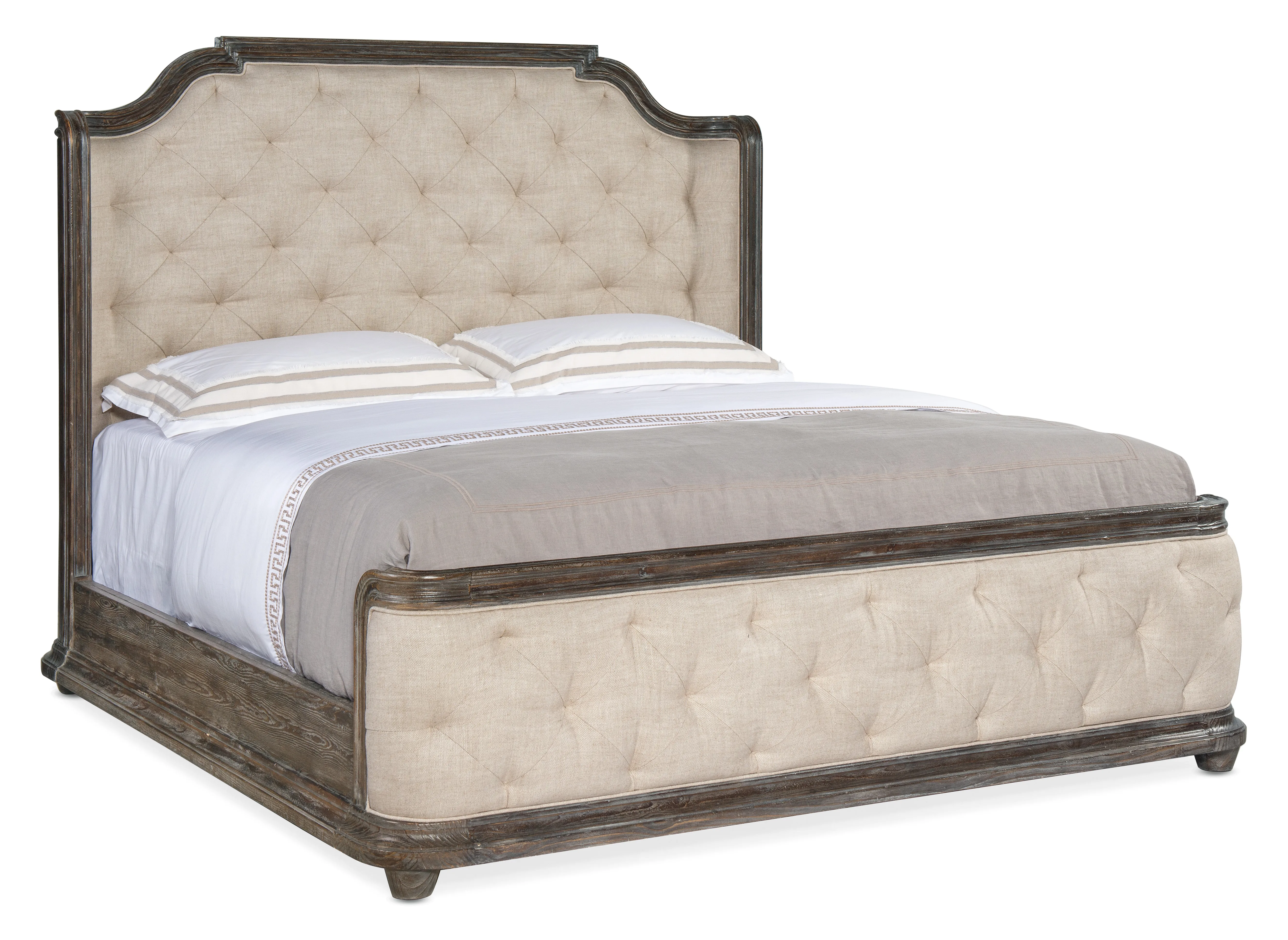 Traditions King Upholstered Panel Bed