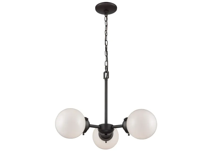 Beckett 22" Wide 3-Light Chandelier