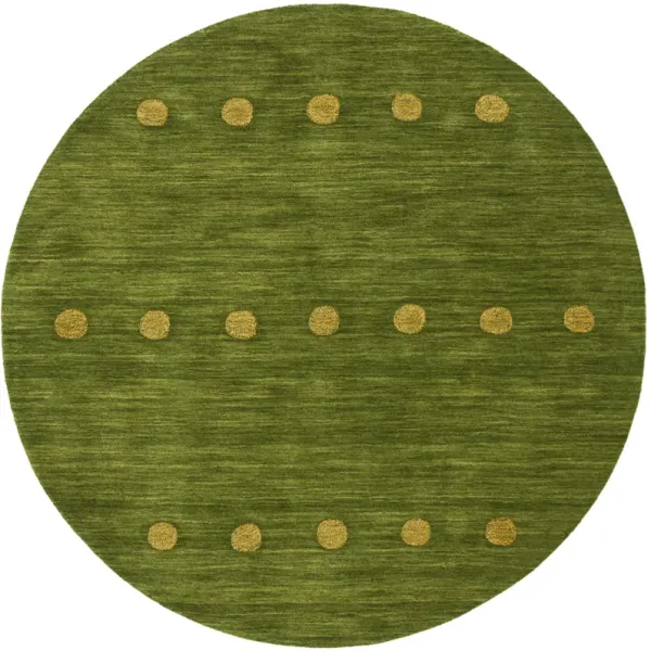 HIMALAYA Hand Loomed 8' x 8' Round area rug