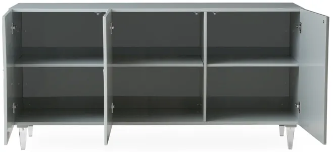 Deco Grey Lacquer Buffet