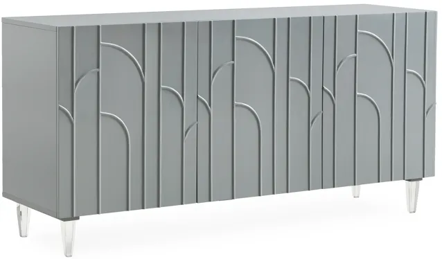 Deco Grey Lacquer Buffet