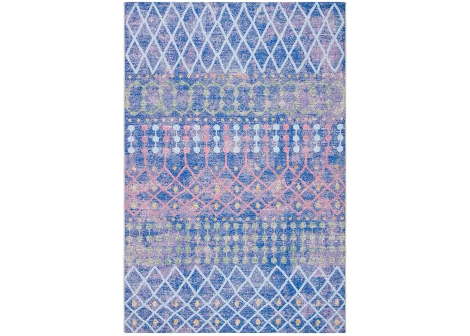 SUMMER 452 Blue  4' X 6' Small Rectangle Rug