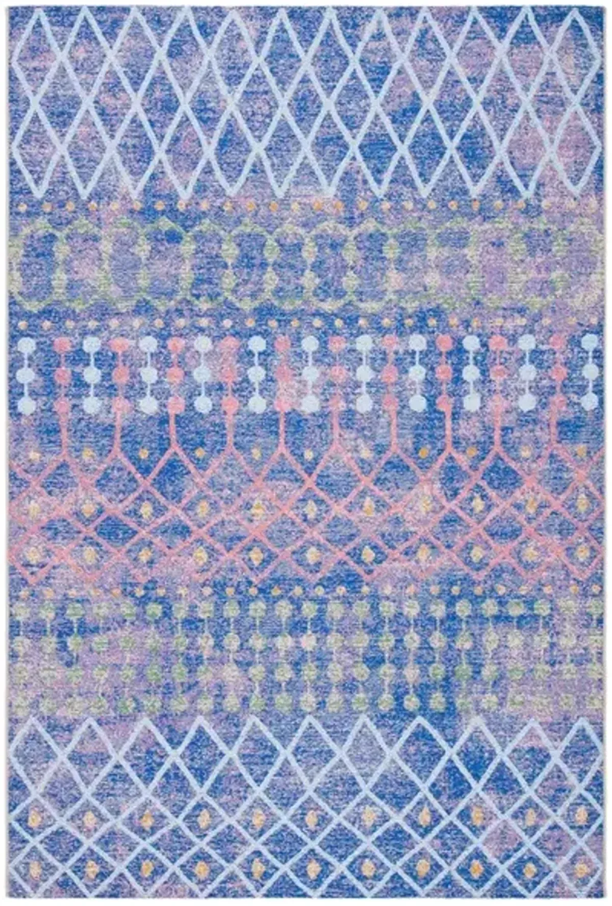 SUMMER 452 Blue  4' X 6' Small Rectangle Rug