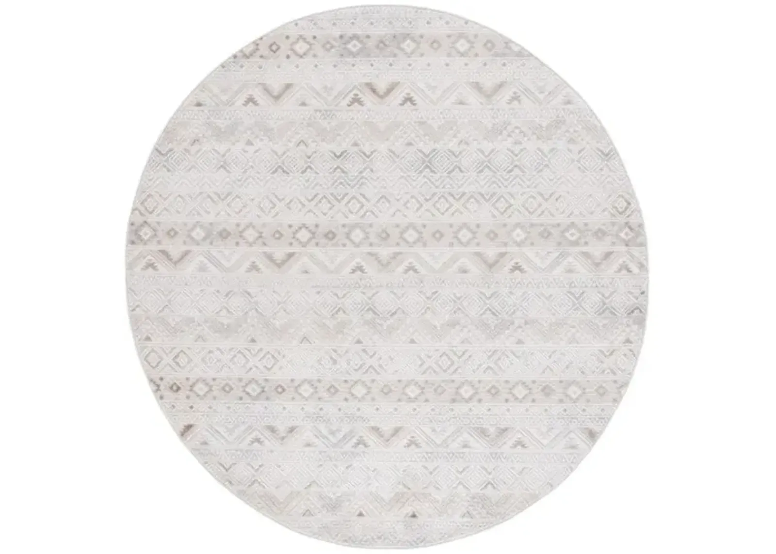 HANNA 100 Beige 6'-7' X 6'-7' Round Round Rug