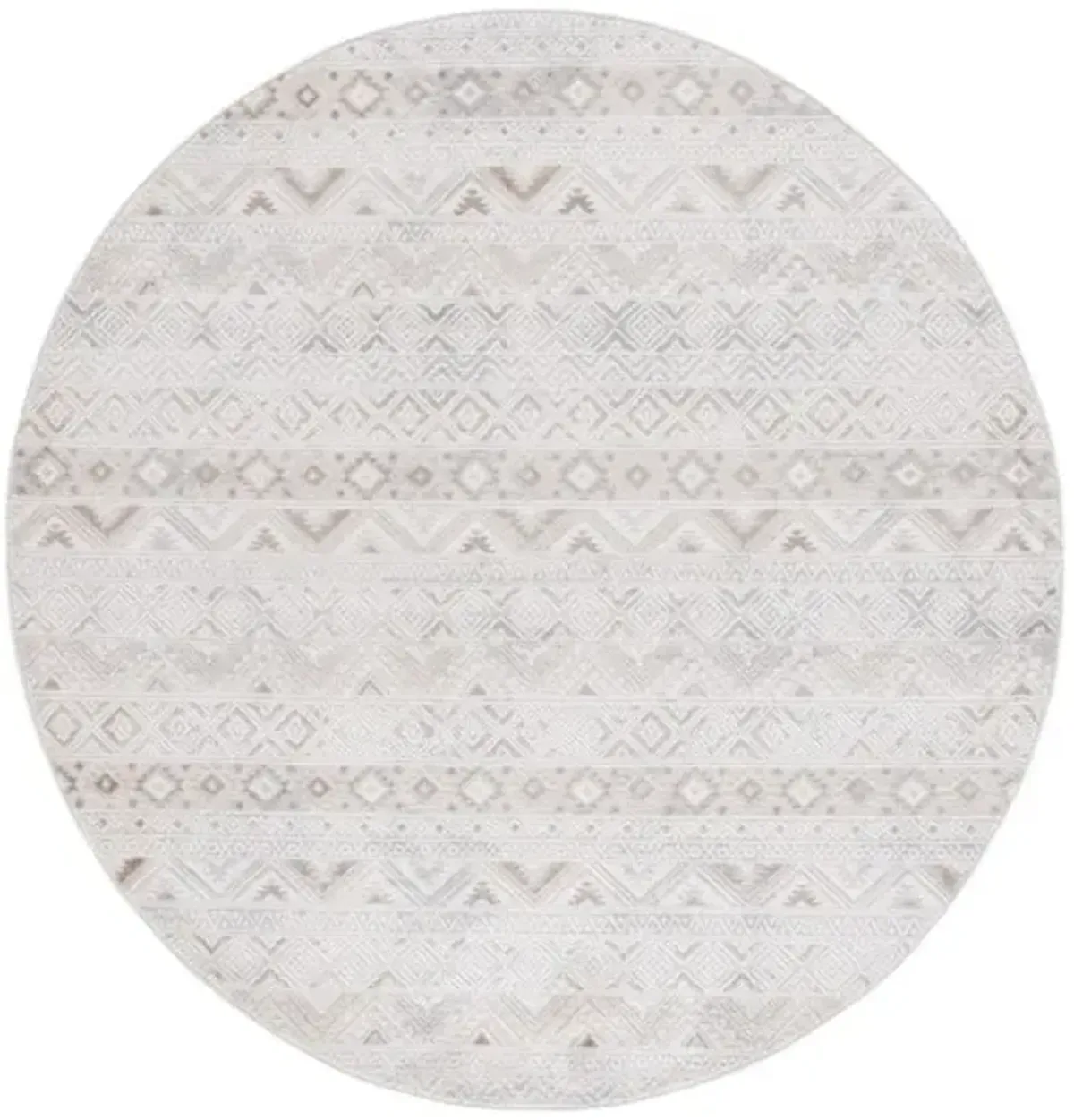 HANNA 100 Beige 6'-7' X 6'-7' Round Round Rug