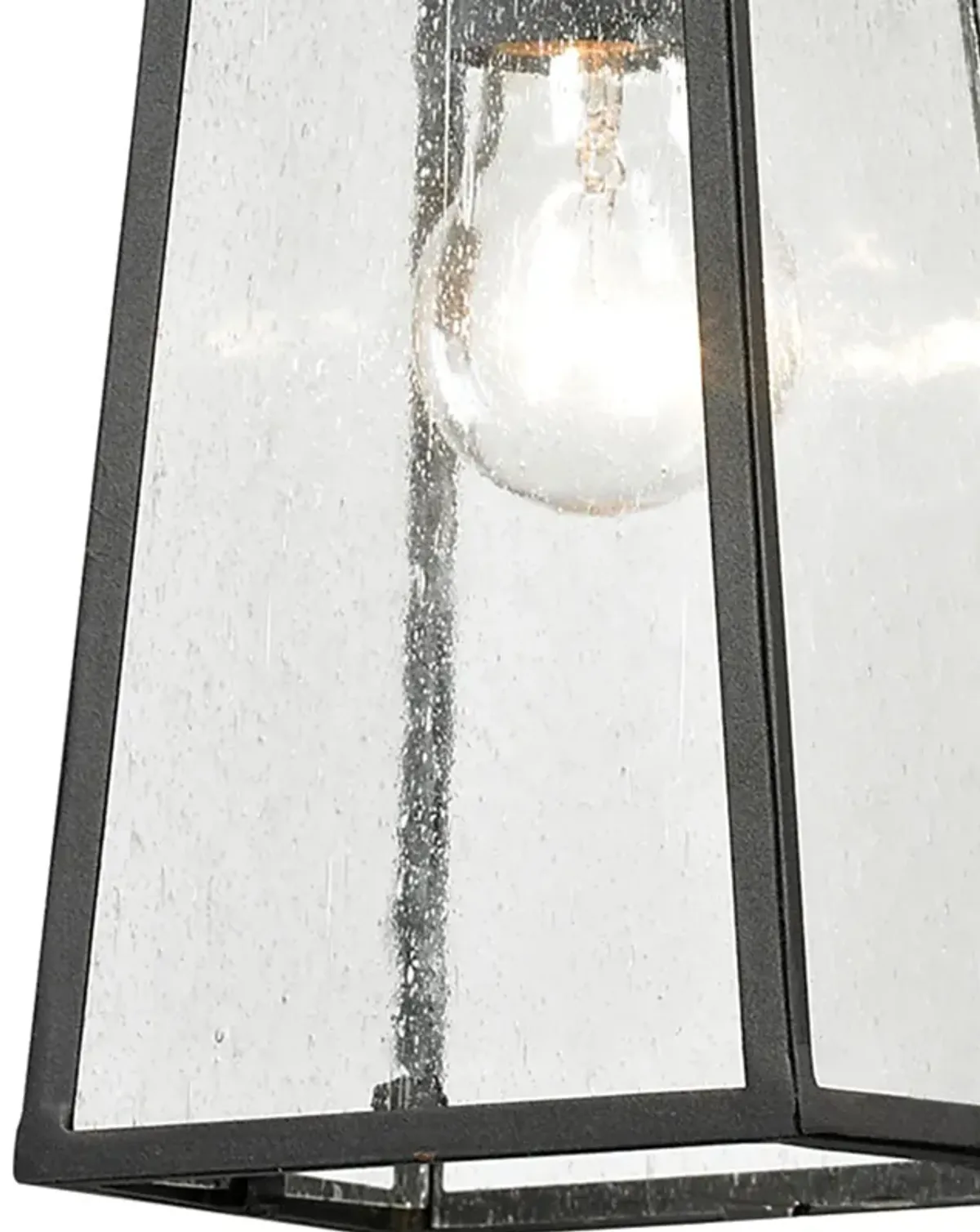 Meditterano 5" Wide 1-Light Outdoor Pendant - Matte Black