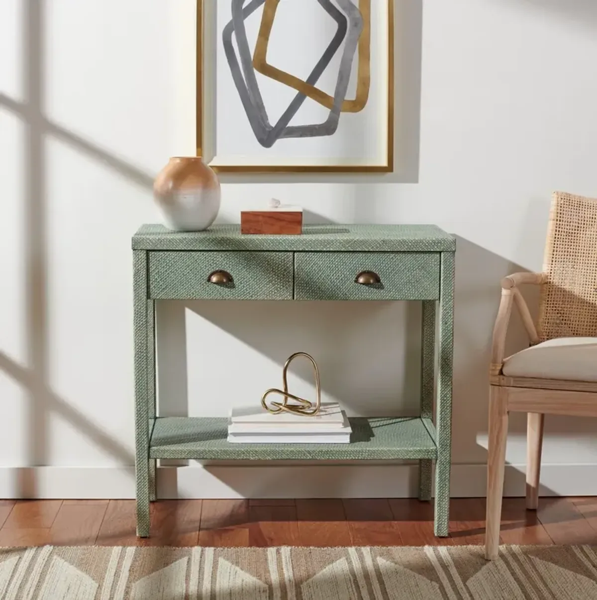 ASA 2 DRAWER 1 SHELF CONSOLE TABLE