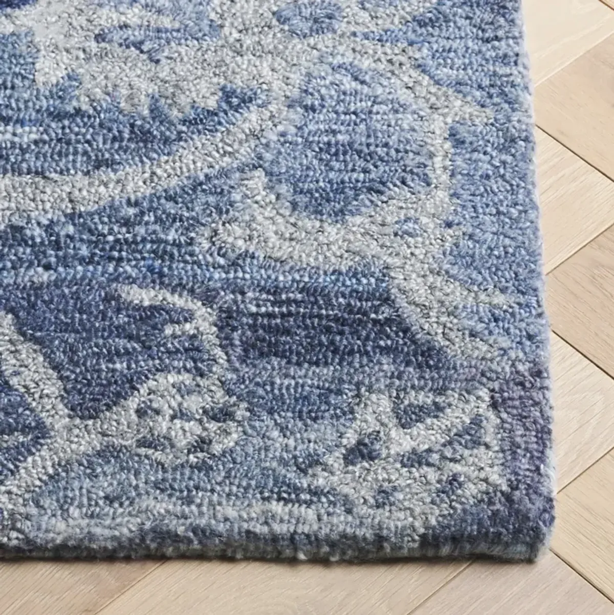 ANATOLIA 401 BLUE  2'-3' x 8' Runner Rug