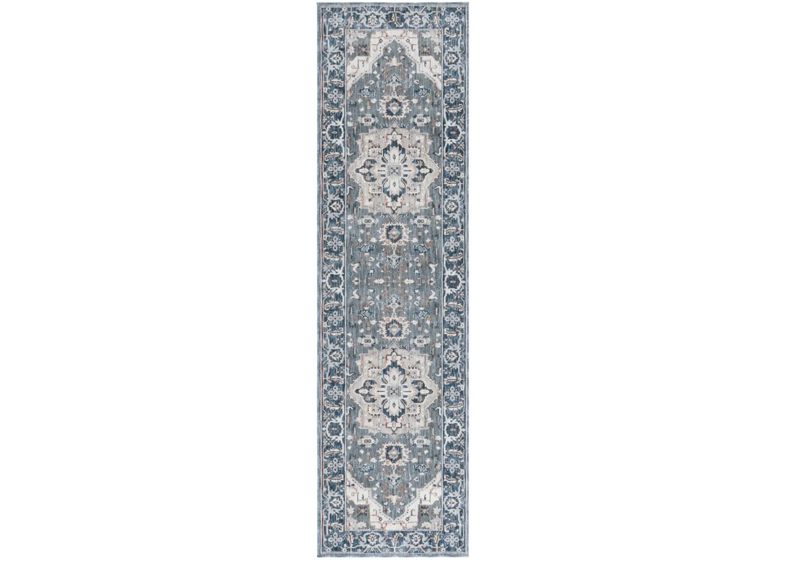 SUTTON 102 GREY  2'-2' x 8' Runner Rug