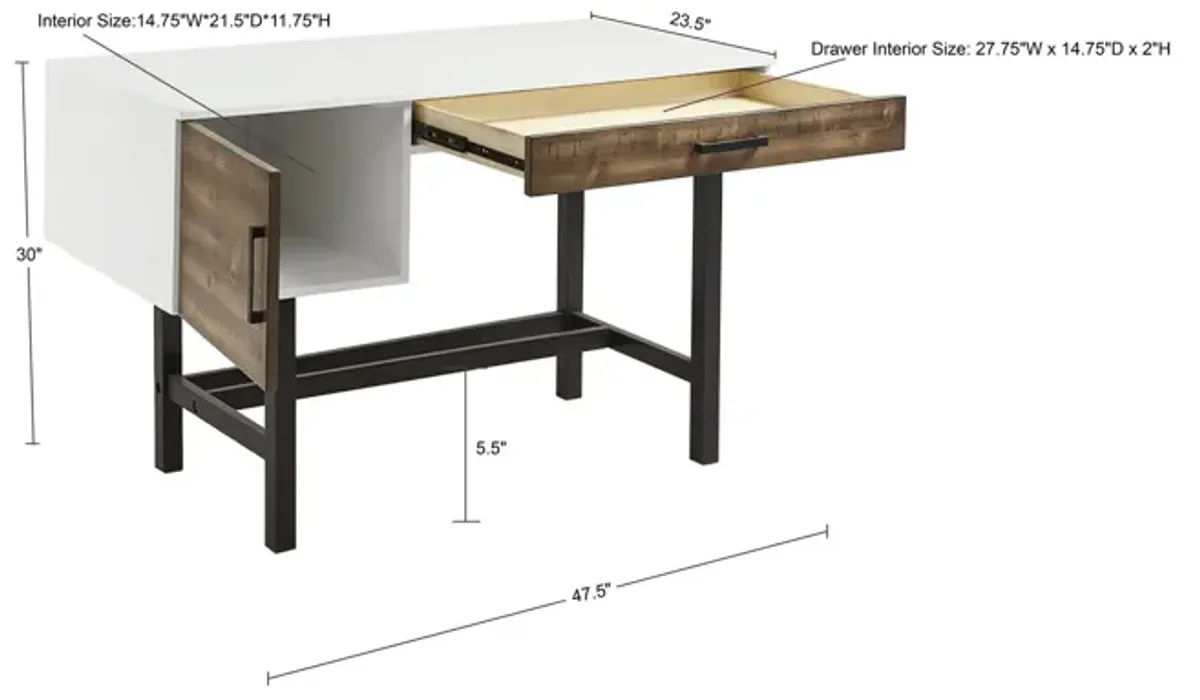 Kirtley Writing Desk With Drawer