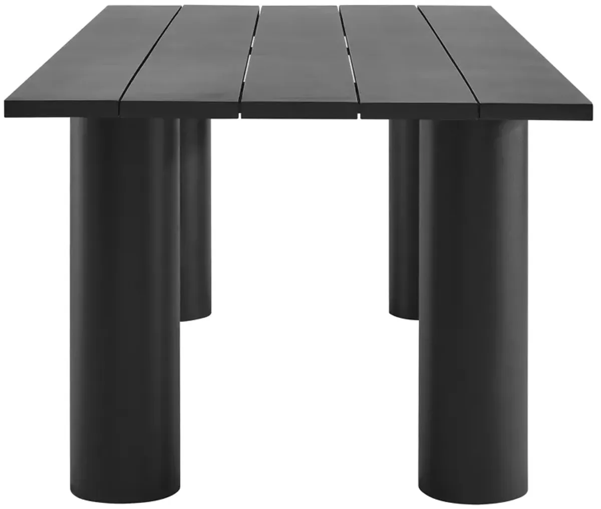 Nautica Outdoor Patio 87" Rectangular Aluminum Dining Table by Modway