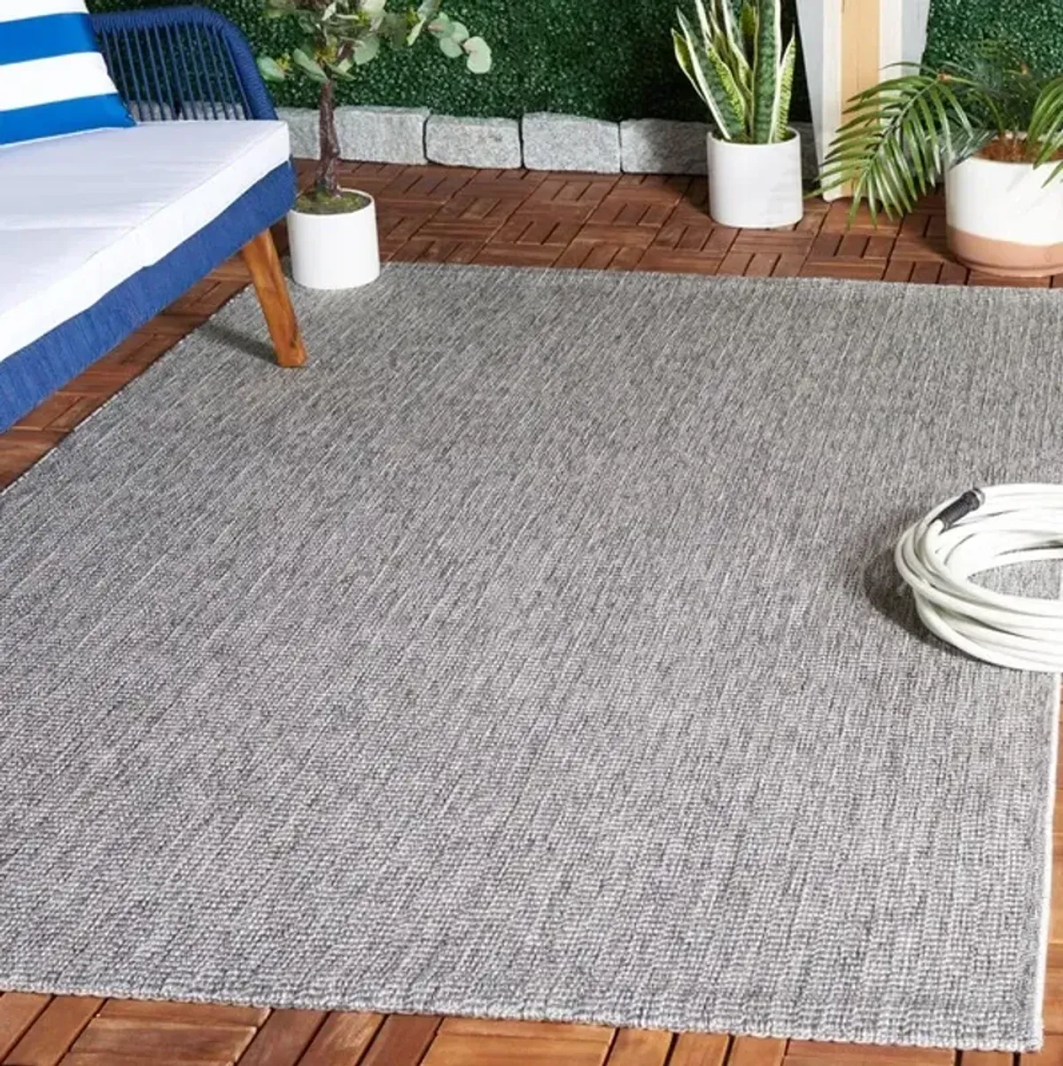 SISAL ALL-WEATHER 420 Grey  8' X 10' Large Rectangle Rug